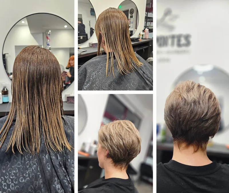 Corte curto e repicado finalizado